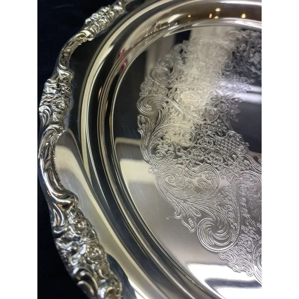 30 Year Service Silverplate Platter International Silver Pacific Northwest BELL